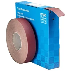 Korund Schleifbandrolle Gewebe SBR Breite 40mmxLänge 50m A120 für universelle Anwendung