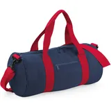BagBase Original Barrel Bag French Navy/Classic Red