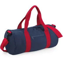 BagBase Original Barrel Bag French Navy/Classic Red