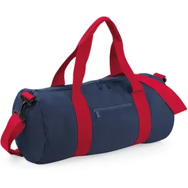BagBase Original Barrel Bag French Navy/Classic Red