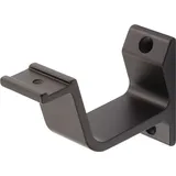 Hermeta Handlaufträger Aluminium Schwarz gerade Auflage