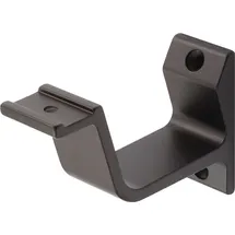 Hermeta Handlaufträger Aluminium Schwarz gerade Auflage