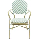 Essentials Tango Bistrostuhl 1 St. Rattan – Bambus  weiß/pastellgrün