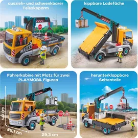 Playmobil Action Baustellen-LKW mit Kran 71750