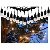 ChiliTec Biergarten-Lichterkette 15" 1,5 + 12,5m, 15x Filamentlampe 0,8W
