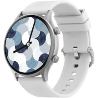 Atlanta Fitnesstracker für Damen Herren Uhr mit Herzfrequenz Puls Blutdruck Telefon Freisprechen Schlaf Schritte Farbdisplay Smartwatch Silikonband - 9726/4 (Grau)