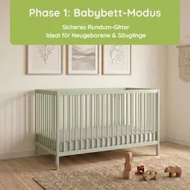 Kids Collective Gitterbett Grün 70 x 140 cm