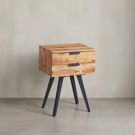 KADIMA DESIGN Nachtkonsole 47 x 65 x 35 cm Massivholz Nachttisch | Gr.: onesize