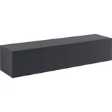 [en.casa] Evaton TV-Lowboard 140 x 30 x 33 cm Silber Spanplatte