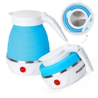 Aigostar - Mini Faltbarer Wasserkocher Klein, Tragbarer Reisewasserkocher