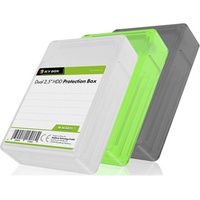 RaidSonic Icy Box IB-AC6025-3 3er-Set für 2x 2.5" SSD/HDD Schutzgehäuse schwarz (60749)