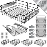Kesser KESSER® Teleskopschublade Küchenschublade Küchenschrank ? Korbauszug ? Schrankauszug ? Vollauszug ? Schublade
