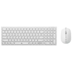Alogic Echelon Compact USB-C BT Keyboard German + Mouse White