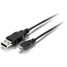 Equip 128523 USB 2.0 A auf Micro-B Kabel, 1.8m , M/M, Schwarz