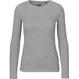 kompatible Ware Neutral Damen T-Shirt langarm \O81050\" Dark heather XXL