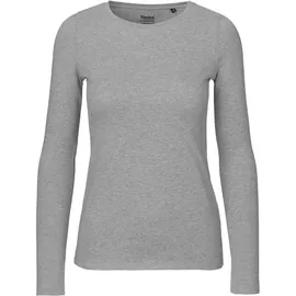 kompatible Ware Neutral Damen T-Shirt langarm \O81050\" Dark heather XXL