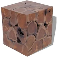 vidaXL Hocker Massivholz Teak 40 x 45 x 40 cm Braun
