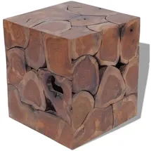 vidaXL Hocker Massivholz Teak 40 x 45 x 40 cm Braun