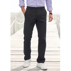 H.I.S Chinohose »regular-fit«, lange Hose, aus elastischer Baumwoll-Qualität, Gr. 34 - Länge 34, schwarz, , 15452708-34 Länge 34