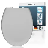 WC-Sitz mit Absenkautomatik | Abnehmbarer Klodeckel aus bruchsicherem Duropla...