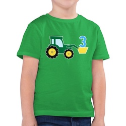 Shirtracer T-Shirt Traktor Dritter 3. Geburtstag grün 164 (14/15 Jahre)