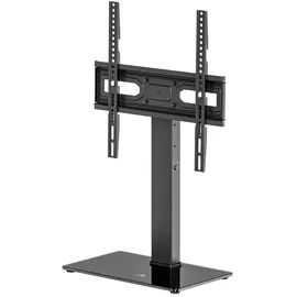 Maclean Brackets Universal-TV-Ständer 32-65 Zoll max. 40kg VESA 400x400 Schwarz Glas/Kunststoff/Stahl