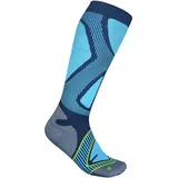 Bauerfeind Sports - Ski Performance Compression Socks - Kompressionssocken Gr 44-46 - L: 41-46 cm blau