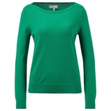 Tommy Hilfiger Strickpullover »CO JERSEY STITCH BOAT-NK SWEATER«, Gr. S (36), Olympic Green, , 19641344-S