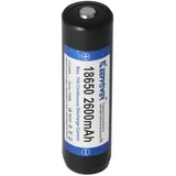 Keeppower R 18650 2600mAh 3,6V - 3,7V Li-Ion-Akku geschützt (Pluspol erhöht)