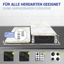 Wenko Marmor Gold Herdabdeckplatten 2 St.