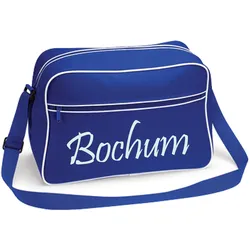 multifanshop Retrotasche - Bochum - Schriftzug - Druck weiß - Tasche