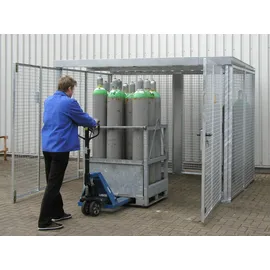 Bauer Südlohn Gasflaschen-Container GFC-M0/D, feuerverzinkt