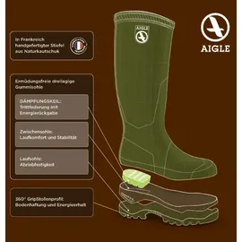 Aigle Parcours 2 Vario Gummistiefel schwarz 47
