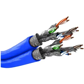 goobay 75716 Cat7a, 50 m F/FTP blau
