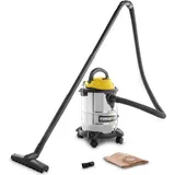 Powerplus elektrischer Nass Trockensauger POWX322-1000W Industriesauger für Küche, Boden, Teppich, saugen & Blasen - 15l Tank, Gelb