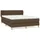 vidaXL Boxspringbett 140 x 200 cm Dunkelbraun