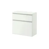 VOSS MÖBEL Salea 60 x 61 x 31 cm 1 Schublade / silberfarben, weiß