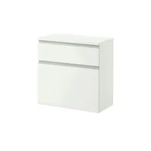 VOSS MÖBEL Salea 60 x 61 x 31 cm 1 Schublade / silberfarben, weiß