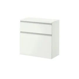 VOSS MÖBEL Salea 60 x 61 x 31 cm 1 Schublade / silberfarben, weiß