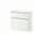 VOSS MÖBEL Salea 60 x 61 x 31 cm 1 Schublade / silberfarben, weiß