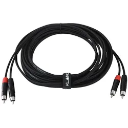 Klang Twin Audiokabel, 6 Meter 2x Cinch, male - 2x Cinch, male - Audiokabel