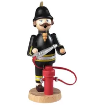 Richard Glässer GmbH Seiffen Räuchermann Feuerwehrmann 16 cm mehrfarbig