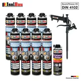 Brunnenschaum 8 x 750ml Bauschaum 1 x Reiniger Schaum Pistole Montageschaum