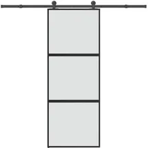 vidaXL Schiebetür rechts 76 x 205 cm grau
