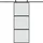 vidaXL Schiebetür rechts 76 x 205 cm grau
