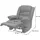 MCW Relaxsessel MCW-G15 Leder/Kunstleder 87 x 101 x 150 cm Schwarz mit verstellbarer Rückenlehne
