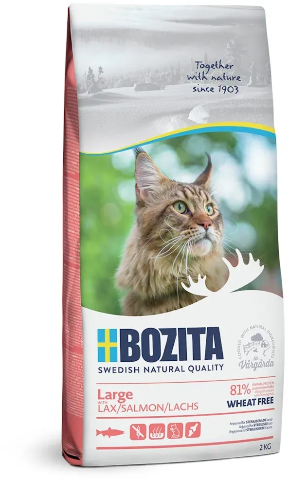 Bozita Large Wheat Free Salmon Katzentrockenfutter 2 Kilogramm