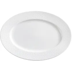 KAHLA 453304A74364C Honeycomb Platte oval 23 cm | Servierplatte mit Relief-Muster aus Porzellan
