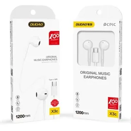 DUDAO In-Ear-Kopfhörer mit USB-Typ-C-Anschluss weiß (X3C) - Weiß