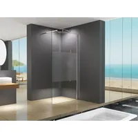 Buylando LiLy 100x200 cm Walk in Duschwand Satiniert Mitte